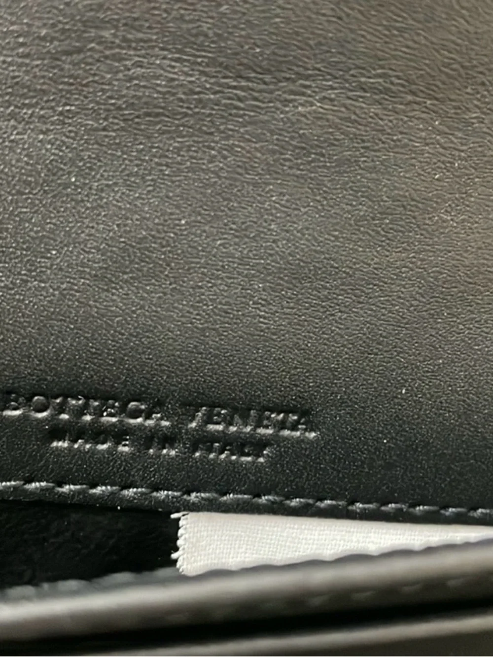 Bottega Veneta Black leather Card Holder